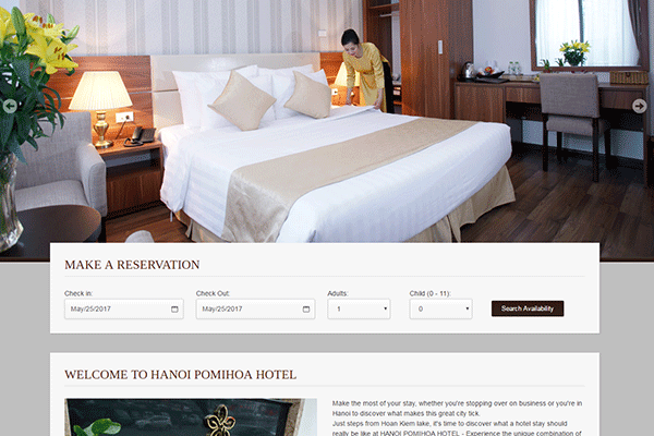 Những lỗi nghiêm trọng thường mắc trong thiết kế website khách sạn